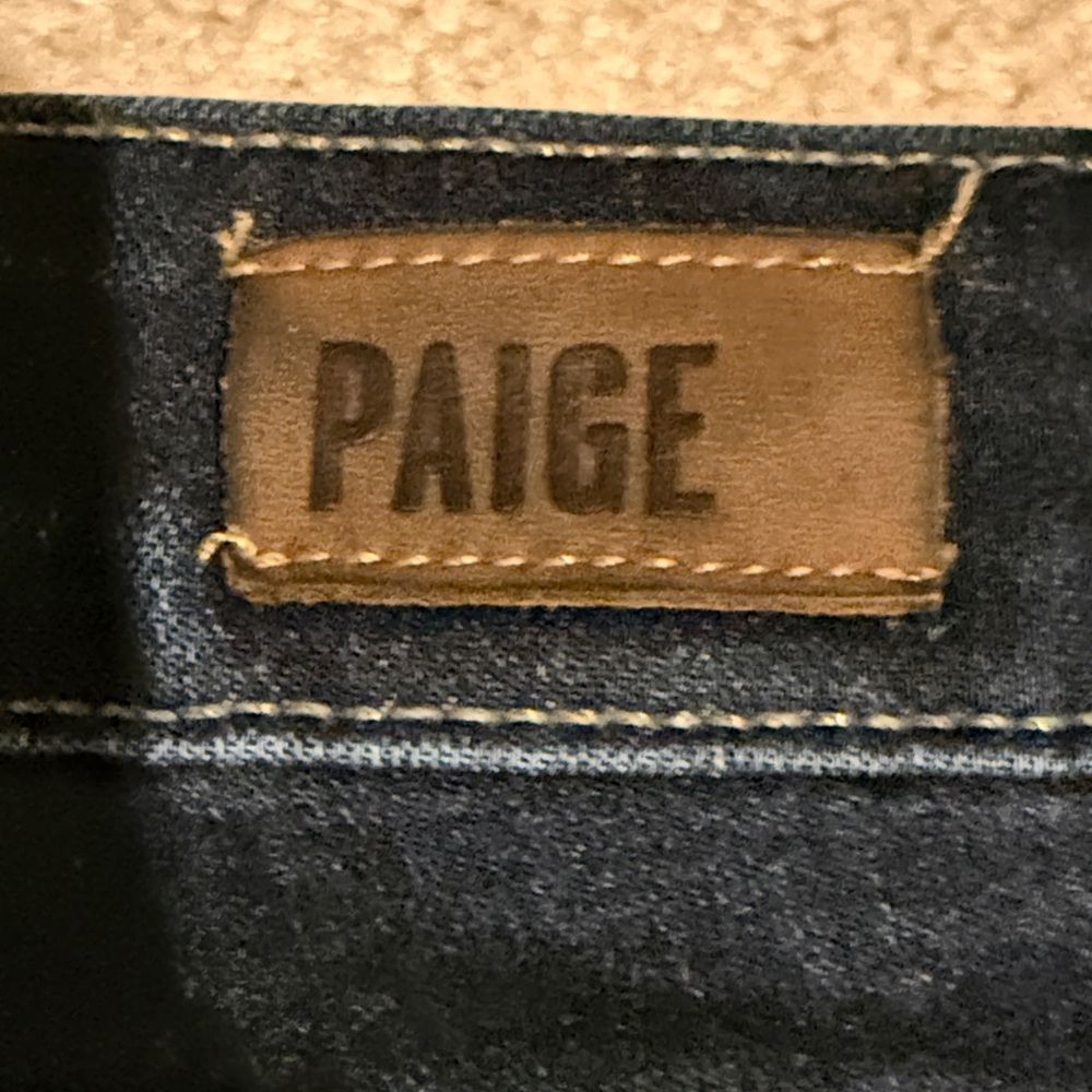 PAIGE Deep Blue Skyline Crop Jeans - Picture 8 of 11